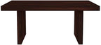Solid Wood Modern 6 Seater Dining Table – Dark Walnut Finish (Without Chairs)