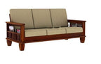 Solid Sheesham Wood 3 Seater Sofa Frame | Wooden Sofa