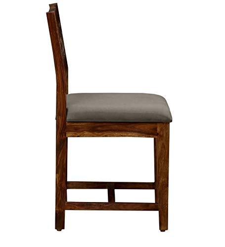 Premium Sheesham Wood 6 Seater Dining Table Set with CNC Carved Chairs | Cushioned Seating |