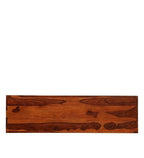Solid Sheesham Wood Open TV Unit with 3 Storage Compartments