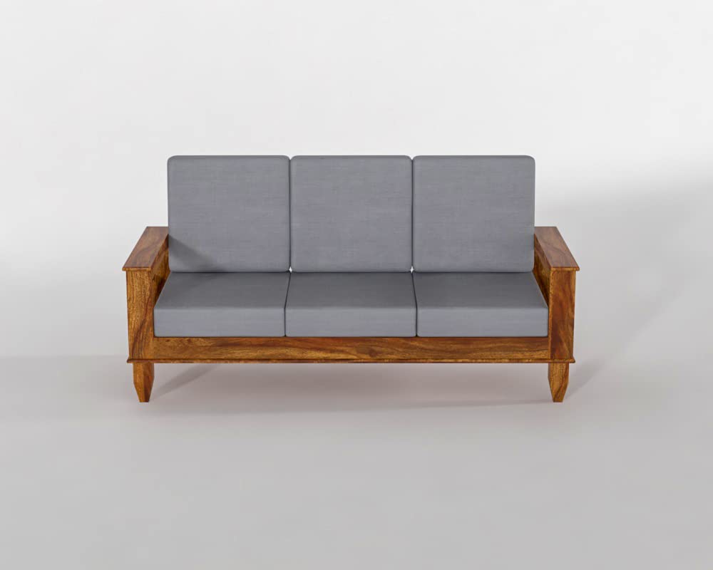 Solid Sheesham Wood Sofa Set (3+2+1 Seater)