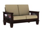 Solid Sheesham Wood 2 Seater Sofa