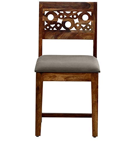 Premium Sheesham Wood 6 Seater Dining Table Set with CNC Carved Chairs | Cushioned Seating |