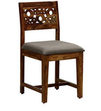 Premium Sheesham Wood 6 Seater Dining Table Set with CNC Carved Chairs | Cushioned Seating |