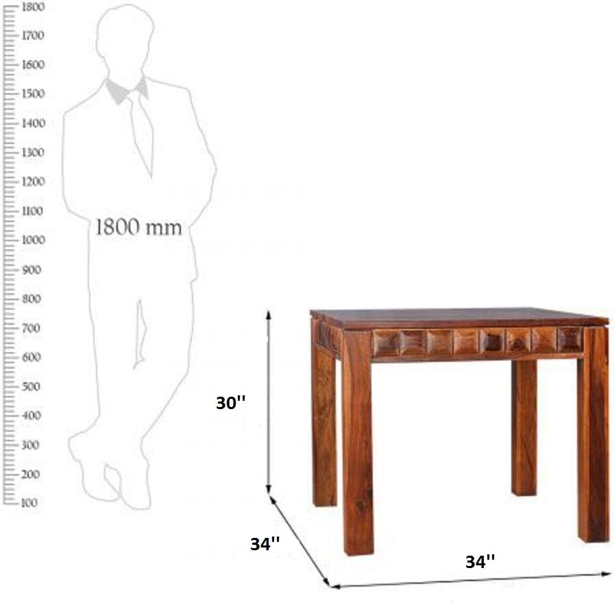 Designer Sheesham Wood 4 Seater Dining Table
