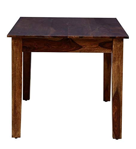 Premium Sheesham Wood 6 Seater Dining Table Set with CNC Carved Chairs | Cushioned Seating |
