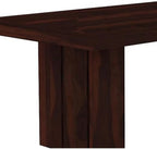 Solid Wood Modern 6 Seater Dining Table – Dark Walnut Finish (Without Chairs)