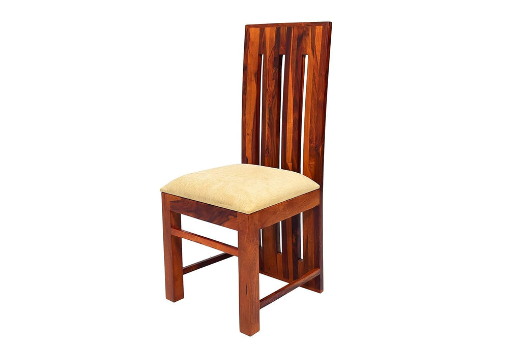 Premium Solid Wood 6 Seater Dining Table Set with Bench & Chairs – Modern Slatted Design