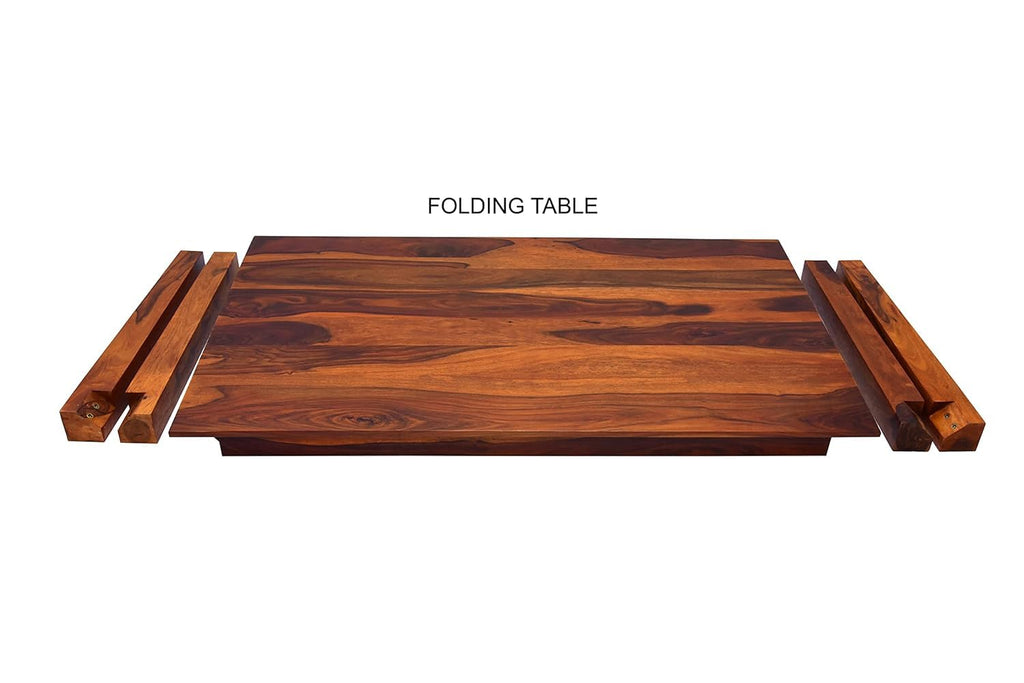 Solid Wood 6 Seater Dining Table Set with Chairs
