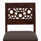 Sheesham Wood 4 Seater Dining Table Set | Carved Back Design Chairs |