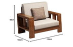 Premium Sheesham Wood 5 Seater Sofa Set | 3+1+1 Wooden Sofa