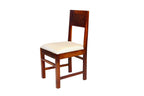 Sheesham Wood 4 Seater Dining Table Set | Center Pedestal Base