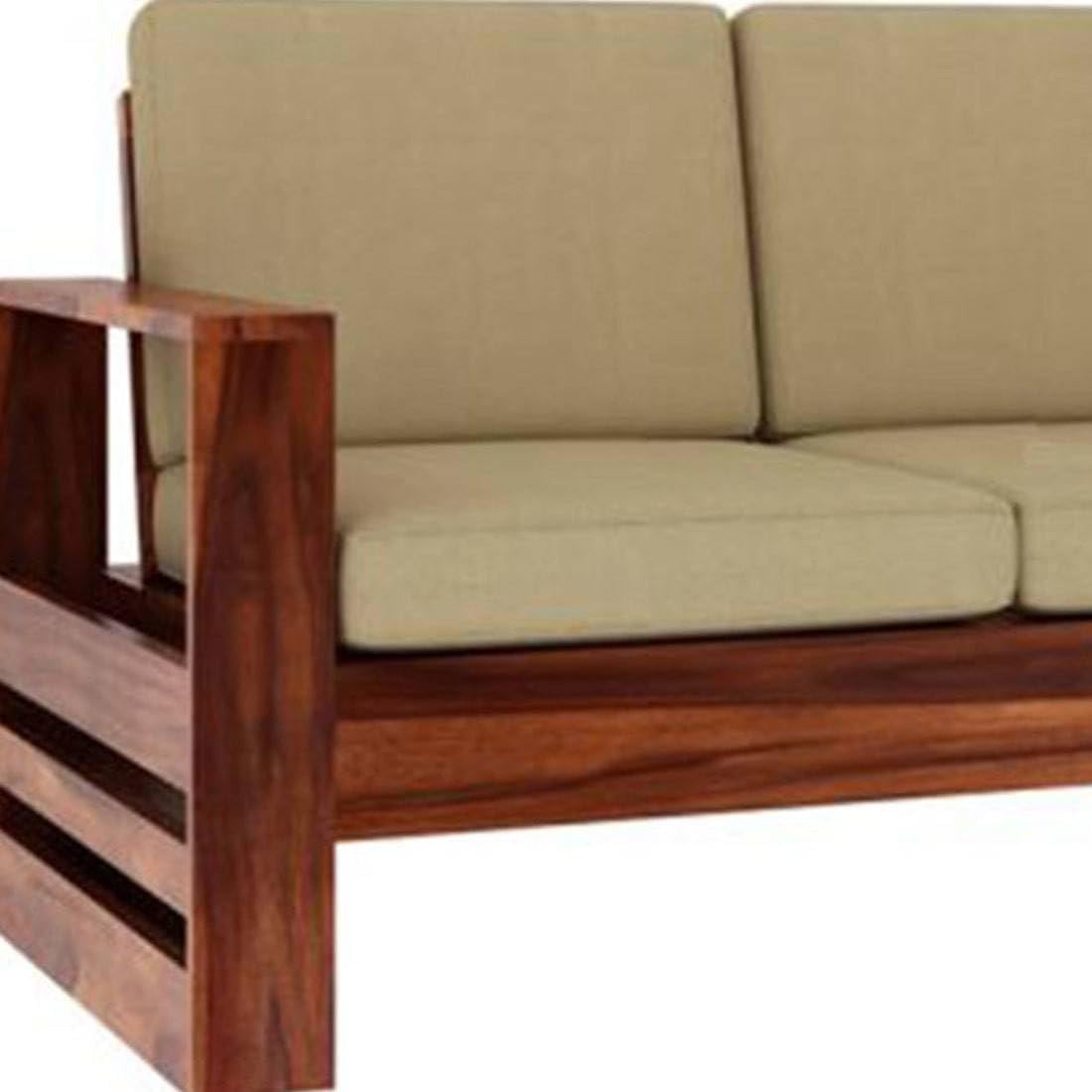 Wooden 3 Seater Sofa in Sheesham Wood | Durable Sofa Frame