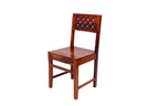 Premium Solid Wood CNC Carved 6 Seater Dining Table Set with Chairs – Honey Finish