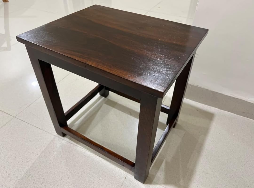 Wooden End Table for Living Room & Bedroom