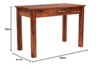 Solid Sheesham Wood Study Table with Drawer