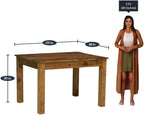 Honey Finish Wooden Dining Table For Home