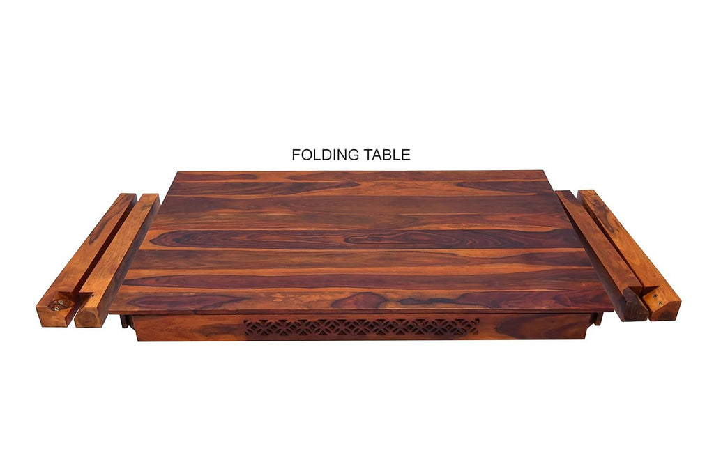 Solid Wood CNC Design 6 Seater Dining Table Set with Chairs