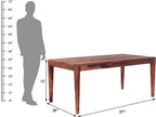 Premium Solid Wood 6 Seater Dining Table | (Without Chairs)