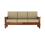 Solid Sheesham Wood 5 Seater Sofa Set | 3+1+1 Wooden Sofa