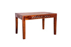 Sheesham Wood 4 Seater Dining Table Set | CNC Carved Design