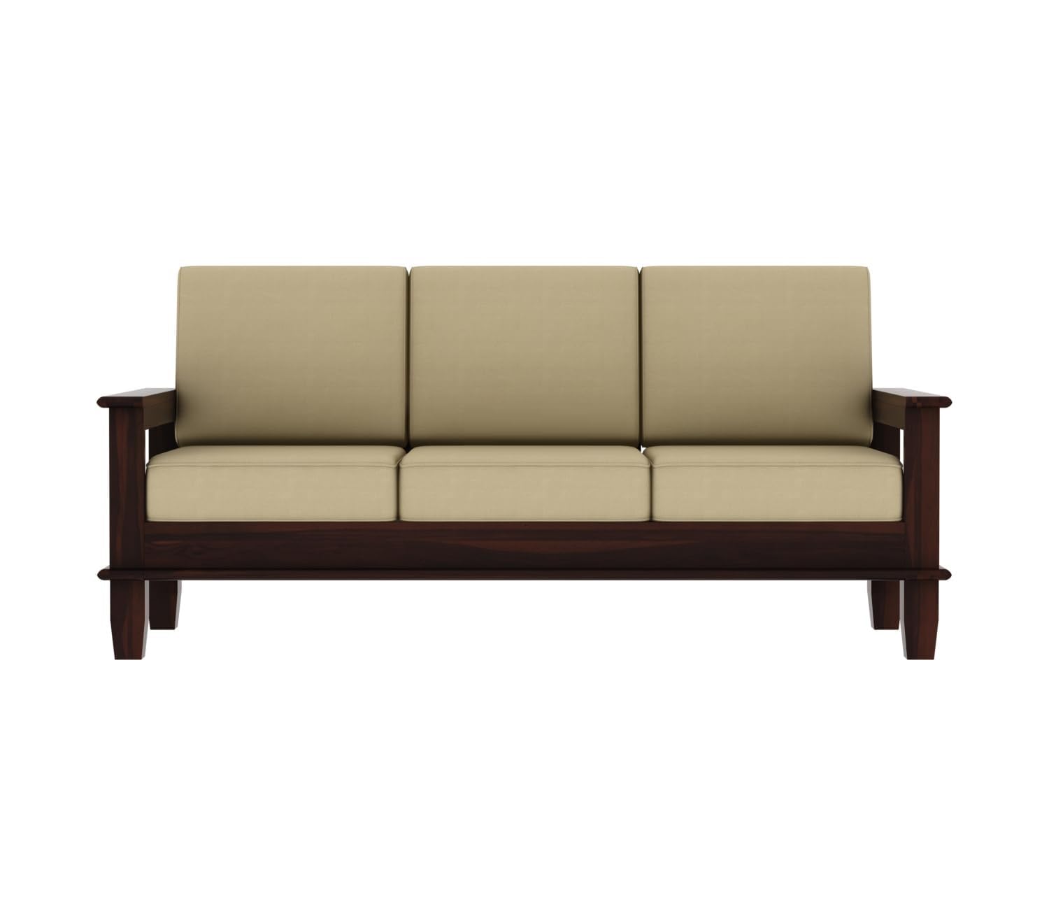 Premium Sheesham Wood Sofa Set (3+1+1 Seater) | Wooden Sofa