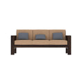 Solid Sheesham Wood 3 Seater Sofa with Cushions