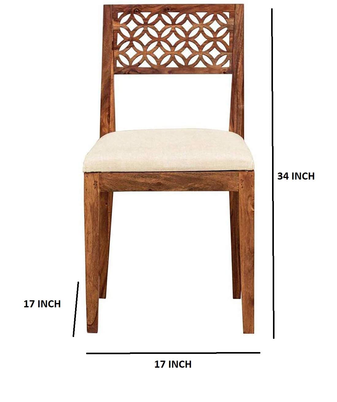 Solid Sheesham Wood Study Table with Chair