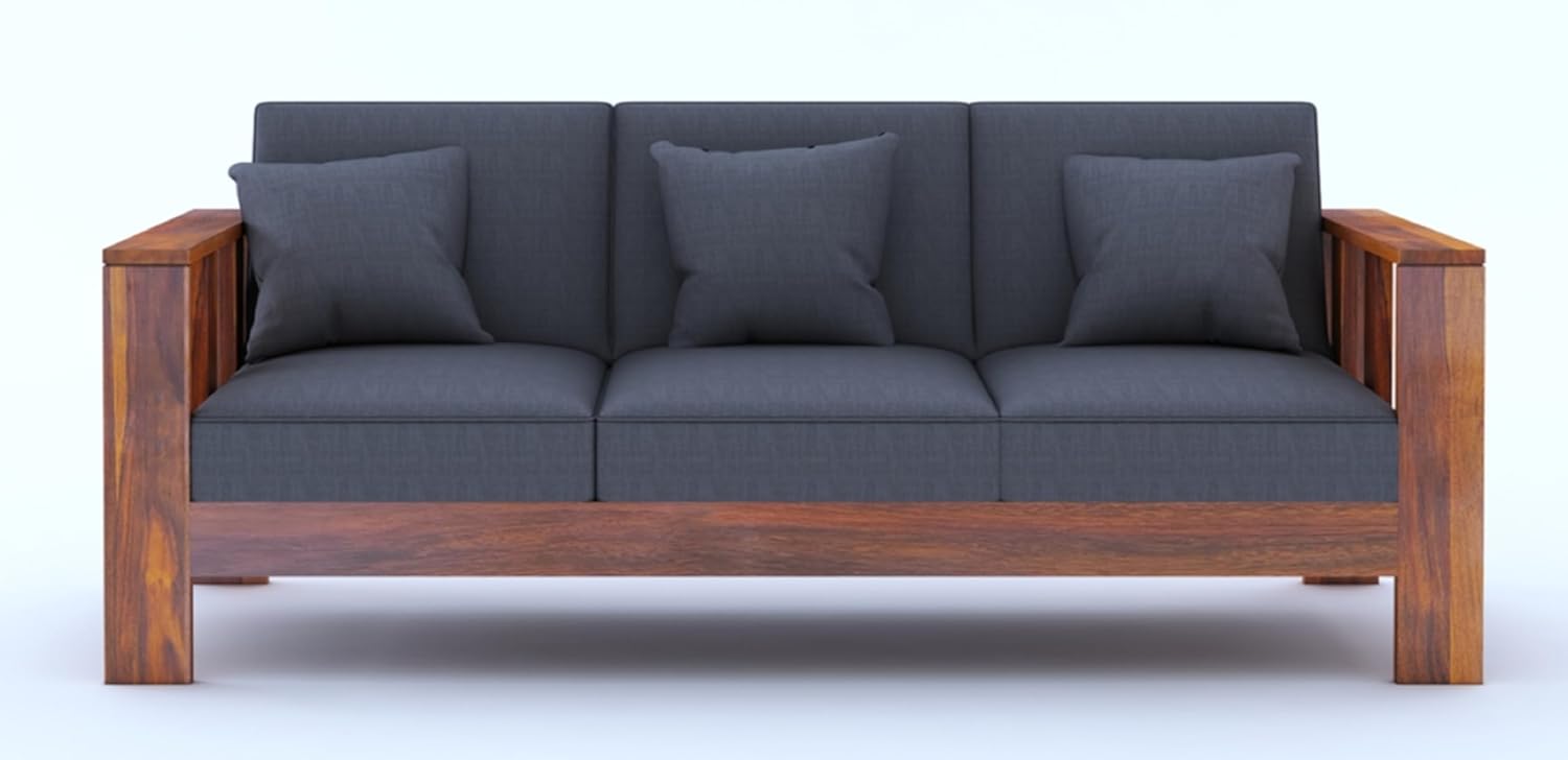 Premium Sheesham Wood Sofa Set (3+2+1 Seater)