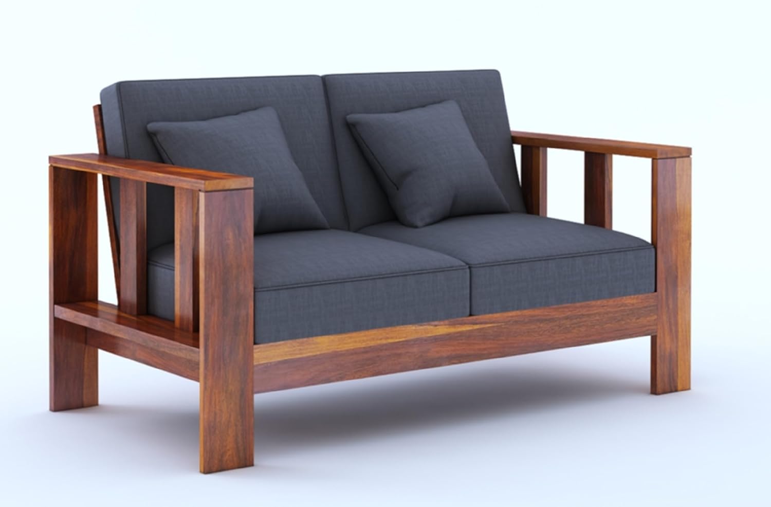 Premium Sheesham Wood Sofa Set (3+2+1 Seater)