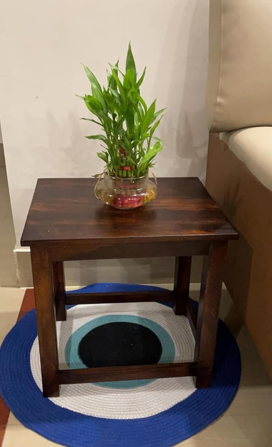 Wooden End Table for Living Room & Bedroom