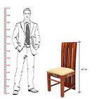 Premium Sheesham Wood 6 Seater Dining Table Set with Cushioned Chairs