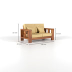 Premium Sheesham Wood Sofa Set (3+2+1 Seater)