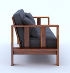 Premium Sheesham Wood Sofa Set (3+2+1 Seater)