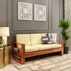 Wooden 3 Seater Sofa in Sheesham Wood | Durable Sofa Frame