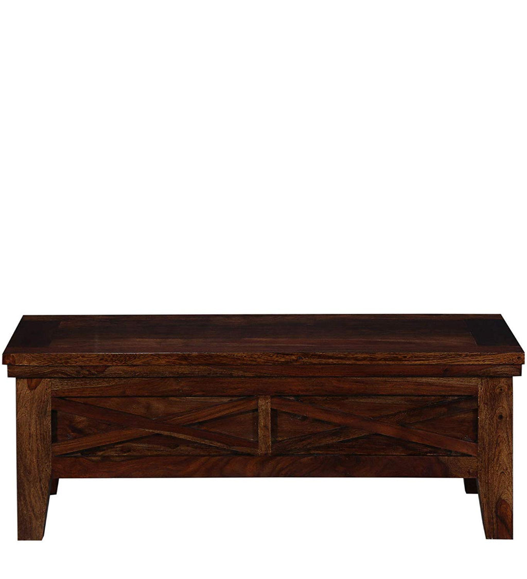 Sheesham Wood Coffee Table with Dual Drawers