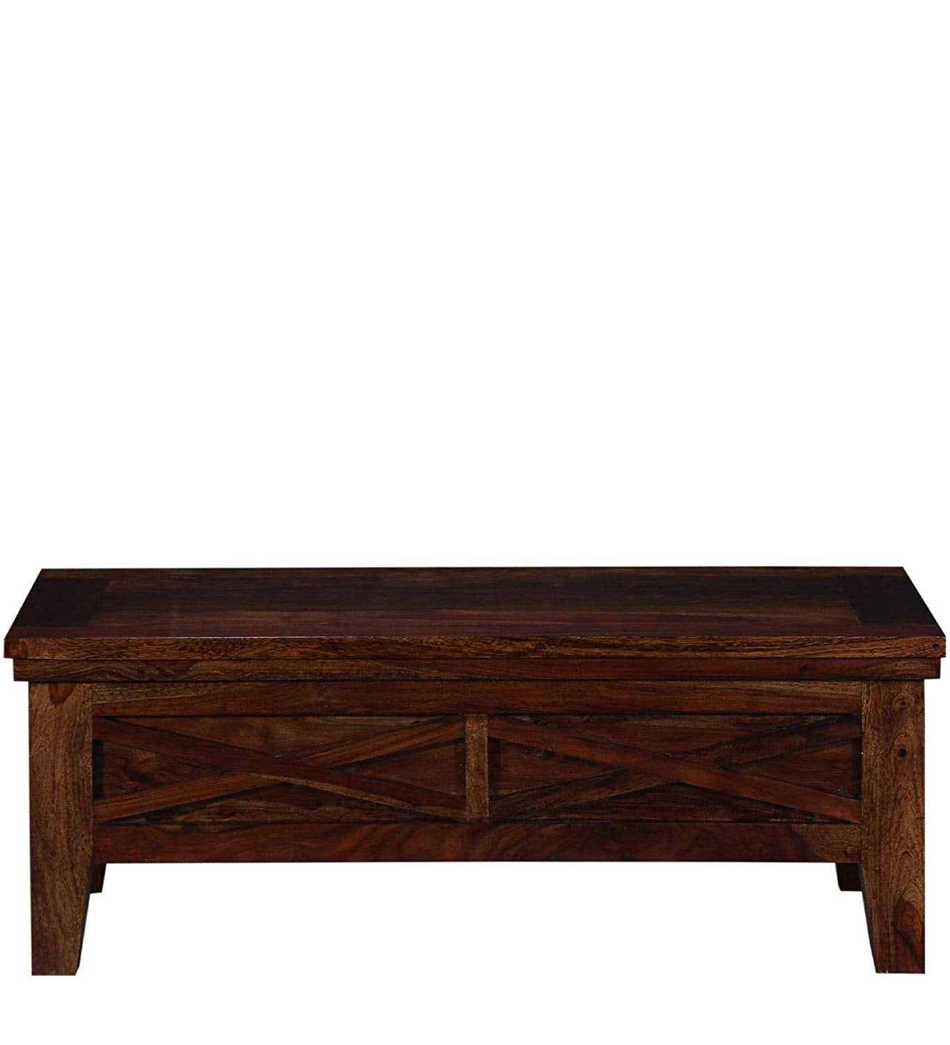 Sheesham Wood Coffee Table with Dual Drawers