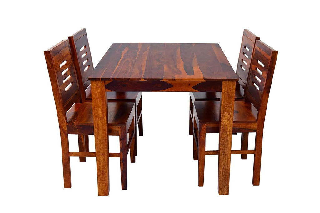 Elegant Sheesham Wood 4 Seater Dining Table