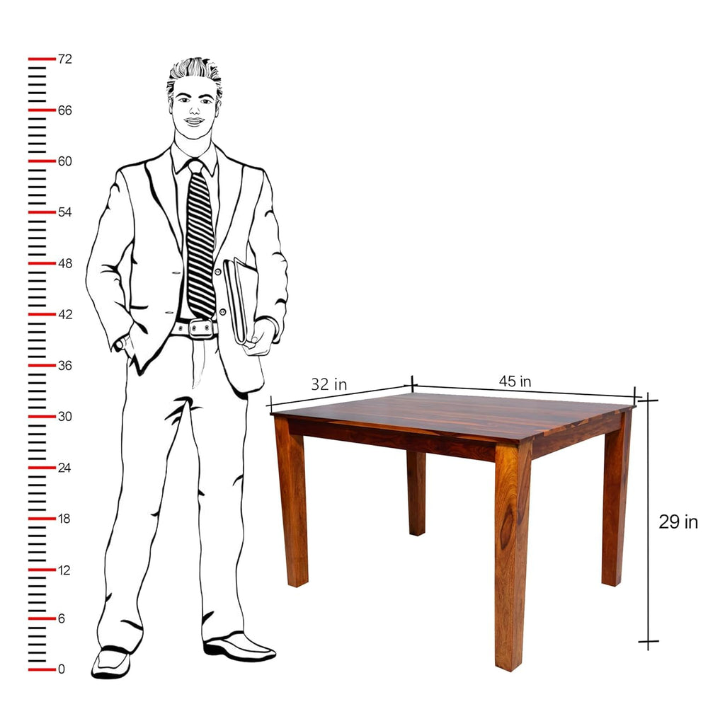 Elegant Sheesham Wood 4 Seater Dining Table