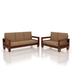 Solid Sheesham Wood Sofa Set (3+2 Seater) | Wooden Sofa