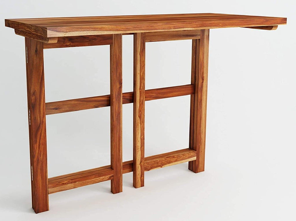 Solid Sheesham Wood Folding Study Table