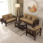 Premium Sheesham Wood Sofa Set (3+2+1 Seater)