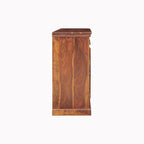Solid Sheesham Wood Sideboard Cabinet with 3 Drawers & 3 Door Storage