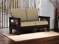 Solid Sheesham Wood 2 Seater Sofa