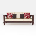 Solid Sheesham Wood 3 Seater Sofa Frame | Wooden Sofa