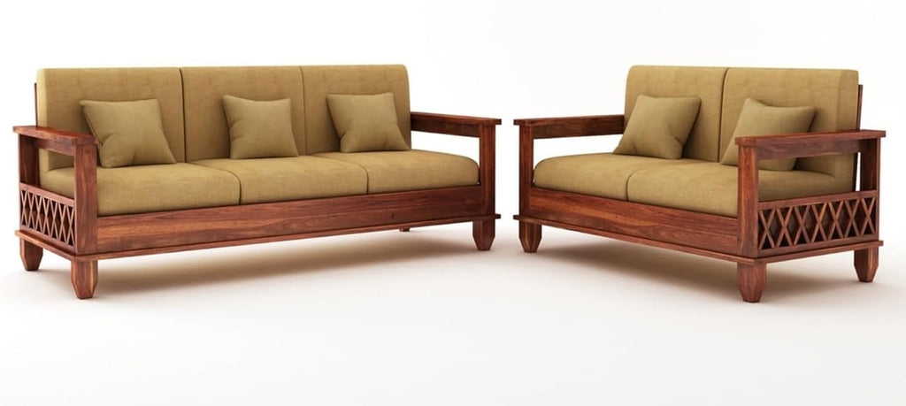 Designer Sheesham Wood Sofa Set (3+2 Seater)