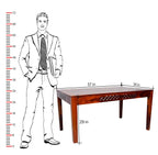 Premium Solid Wood CNC Carved 6 Seater Dining Table Set with Chairs – Honey Finish