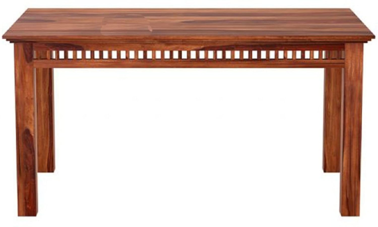 Solid Wood 6 Seater Dining Table – Honey Finish (Without Chairs)