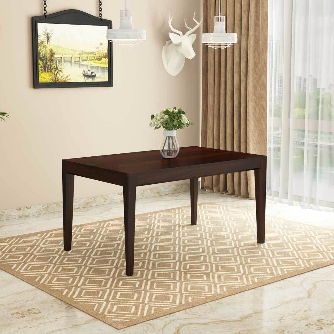 Premium Solid Wood 6 Seater Dining Table | (Without Chairs)