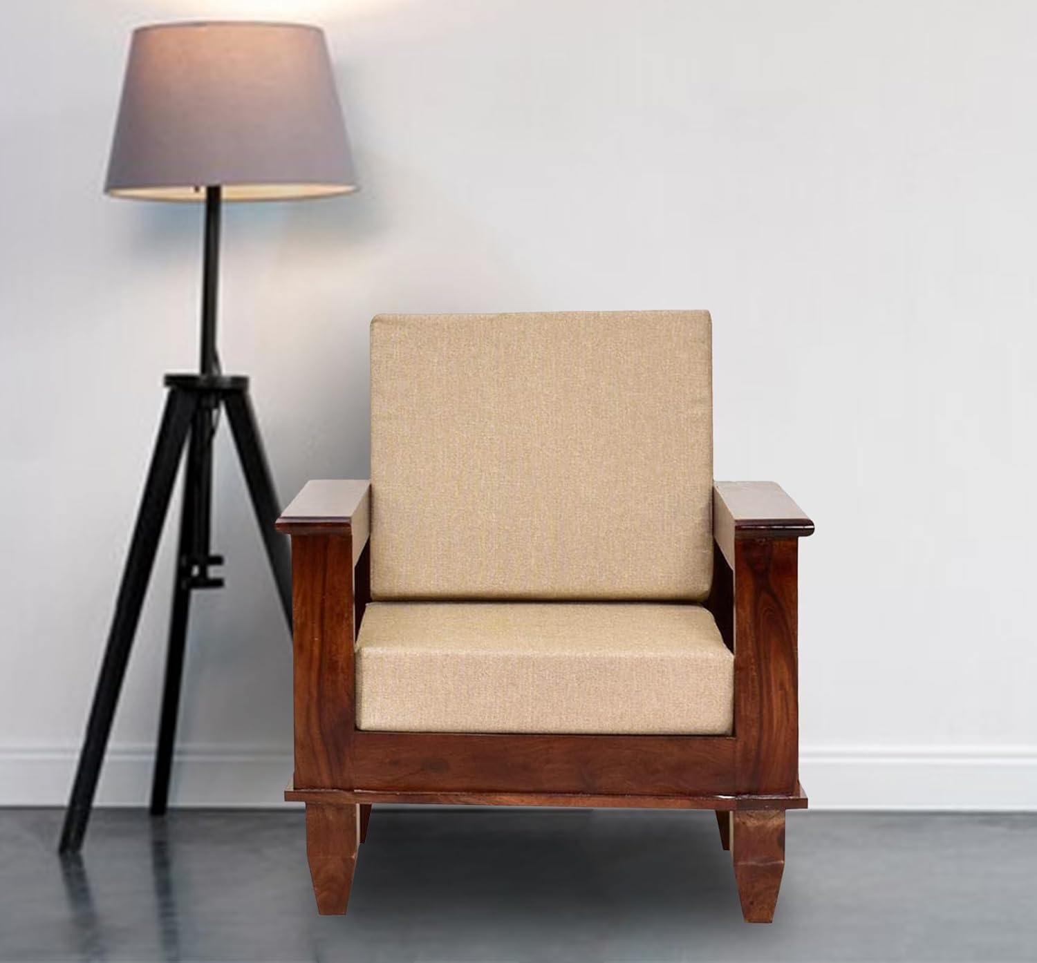 Solid Sheesham Wood 5 Seater Sofa Set |